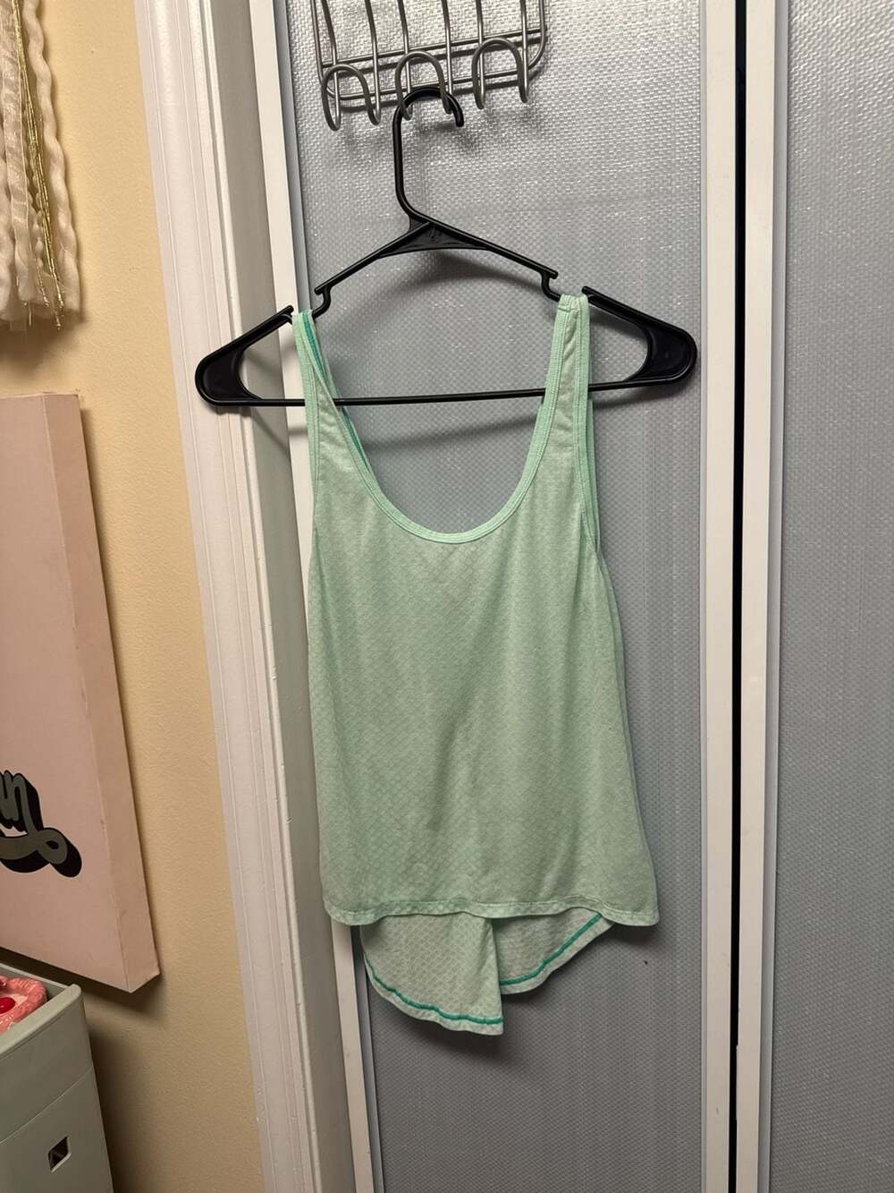 Lululemon Burn It Out Tank Mint Green Diamond Mesh